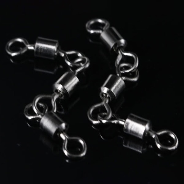 20 stk Fishing Snap Connector med Pin Rolling Swivel 5 5 5