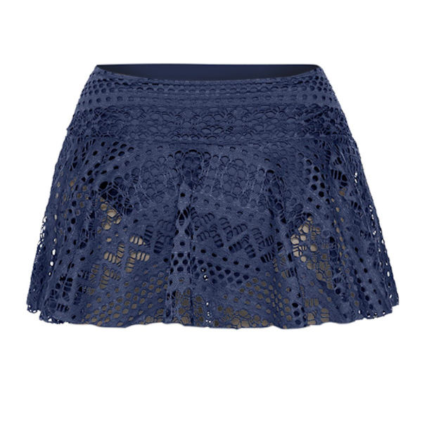 Svømmebikiniunderdel Blondeshortsnederdel SORT L Black L
