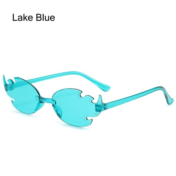 Fire Flame Aurinkolasit Liekin muotoiset aurinkolasit LAKE BLUE LAKE Lake Blue