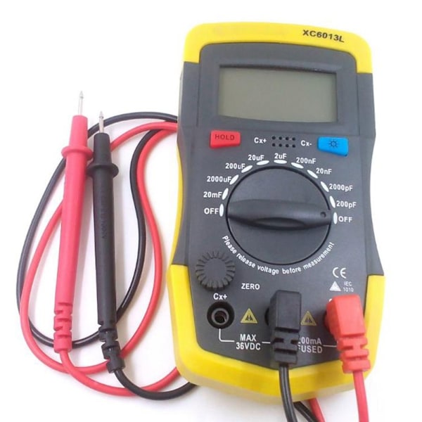 Bærbar Kapacitans Meter Digital Kondensator Tester Multimeter