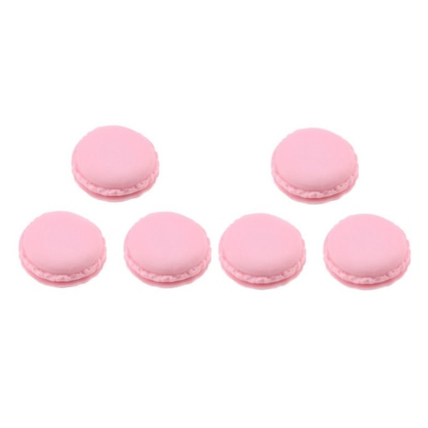 6stk/parti Macarons Opbevaringsboks Pakkeæske PINK pink