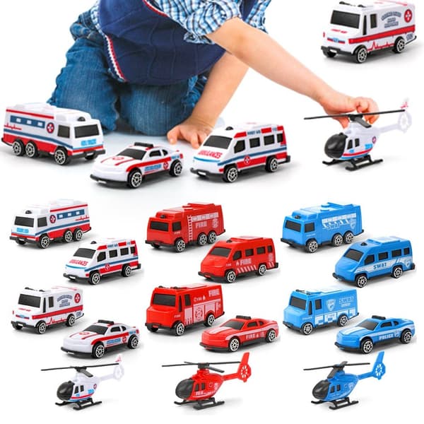 5kpl/ set Mini Inertiaautoleluauto Malli 5kpl/ SET FIRE ENGINE 5pcs/set fire engine