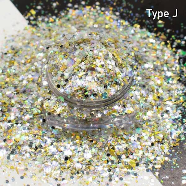 Nail Paljetter Nail Neon Paljetter C C C