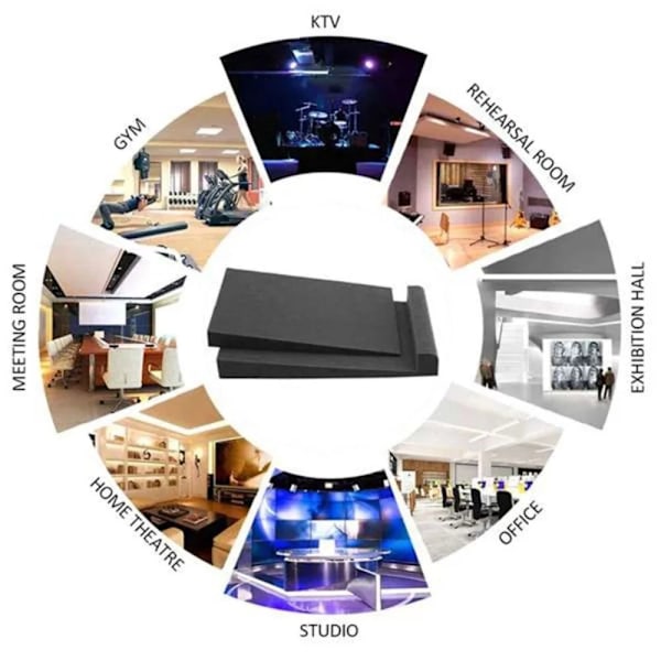 Studio Monitor Isolation Pads Speaker Isolation Pads 30X20X4,5CM 30x20x4.5cm