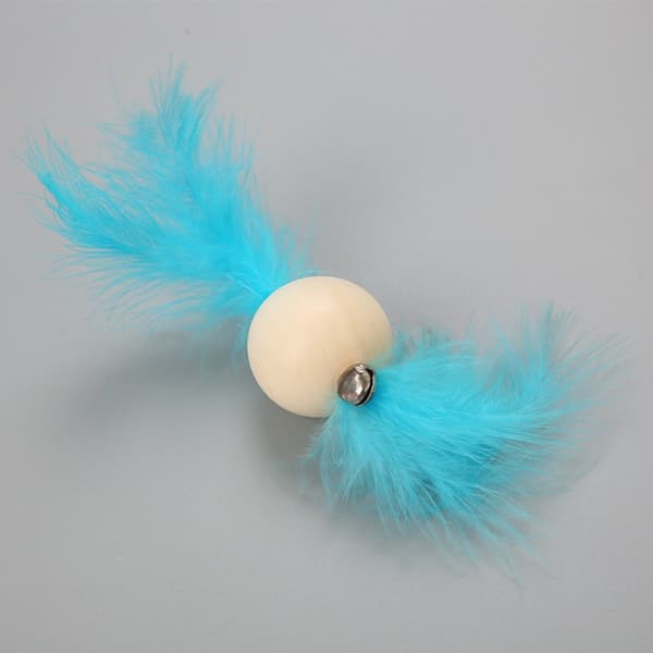 Cat Ball Toy Kitten Activity Interactive Stick Cat Bell Color Random