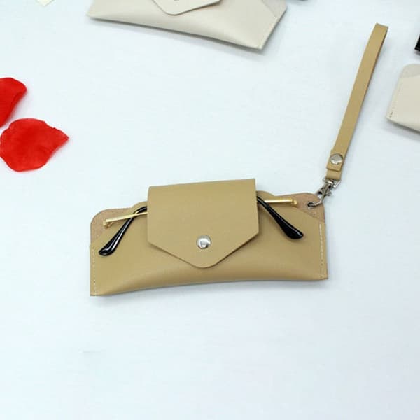 Glasögon Förvaringsbox Case BEIGE beige