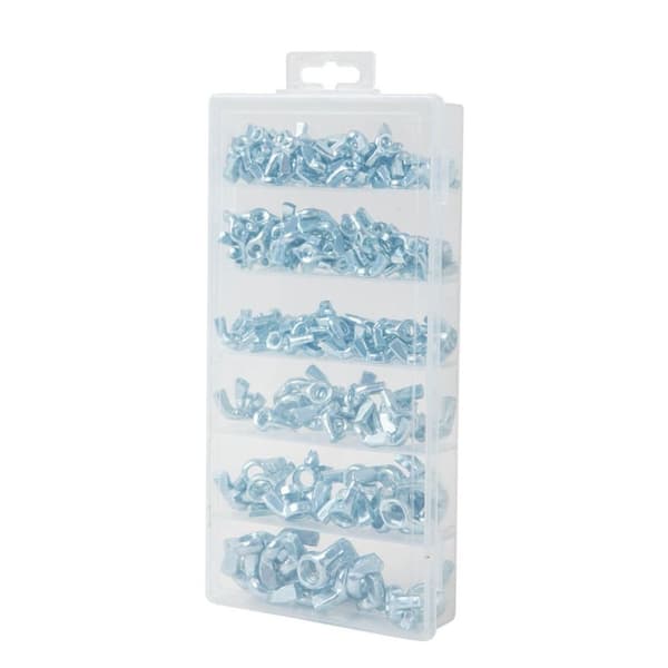 175 STK Vingmuttrar Assorted Kit Fästelement delar