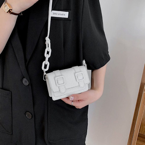 Mini Small Messenger Bag Chain Pung SORT black