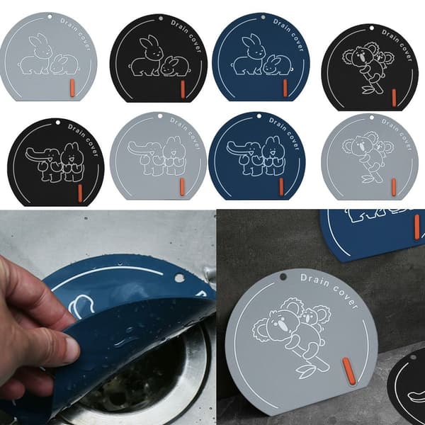 Gulvafløbsdæksel Vandvaskprop GRÅ TYPE3 TYPE3 grey Type3-Type3