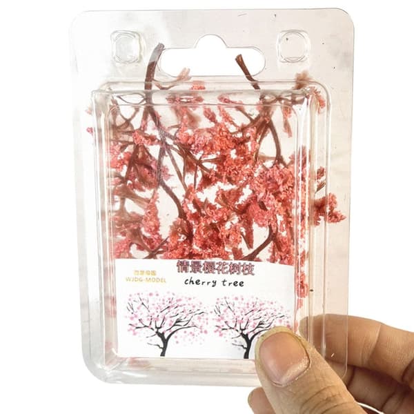 4 PCS Simulation Sakura Tree Branches Miniature Flower Twig
