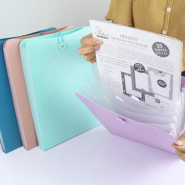 Dragspel Folder Organizer Dokumentväska