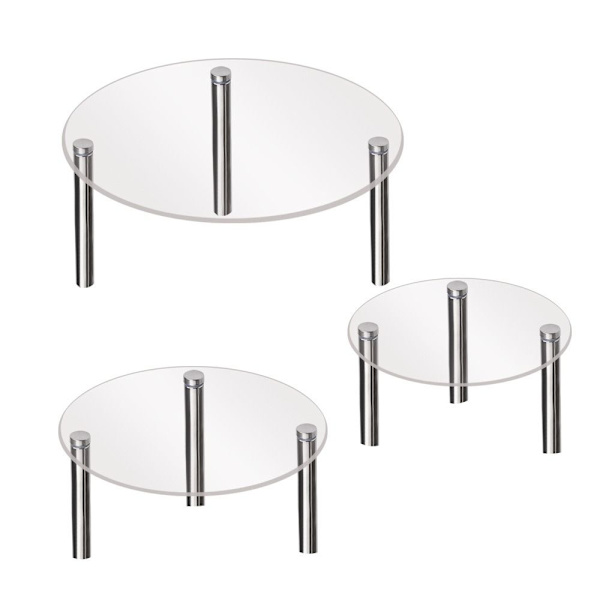 Herdet glass Display Stand Display Riser Stands Kakeholder