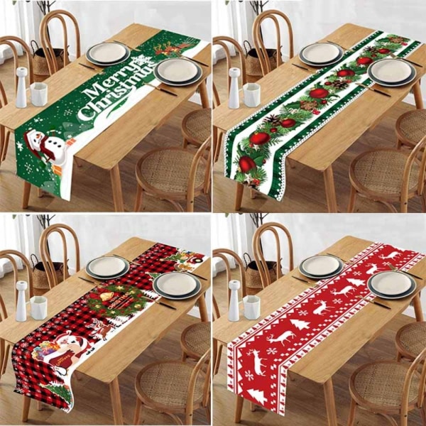 Joulupöytäliina Xmas Table Runner 4 4 4