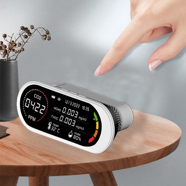Luftkvalitetsdetektor Luftkvalitetsmätare TVOC HCHO CO2-mätare