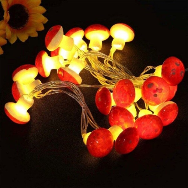 Mushroom Lamp String lamput Mushroom 3M 20LED USB 3M 20LED USB 3m 20LED USB