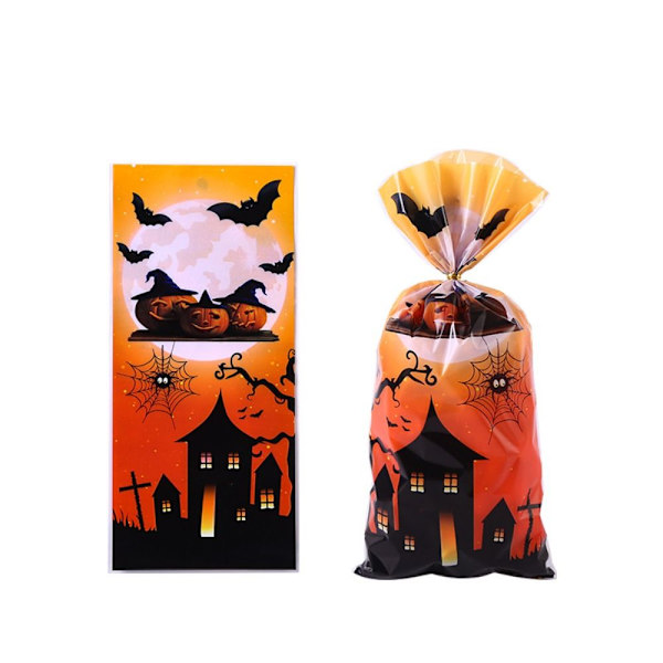 50 kpl Halloween karkkipussit karkkileipäpussi Muovipakkaus
