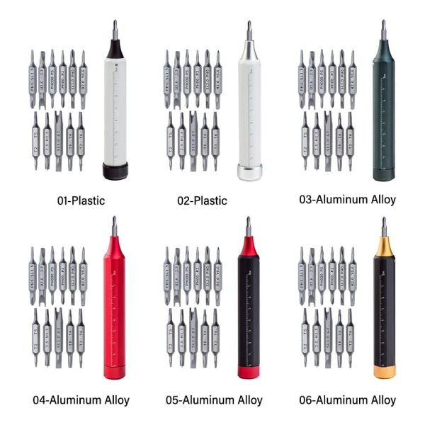 Ruuvimeisselisarja set työkalut 03-ALUMIINISEOS 03-Aluminum Alloy