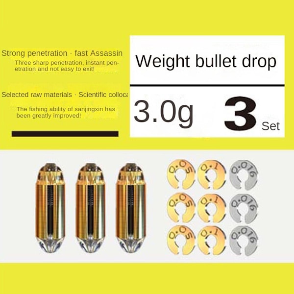 6st Bly Sänka Fiske Bly fall 4,0G 4,0G 4.0g