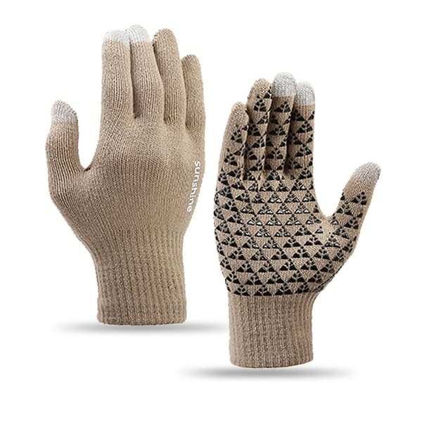 Touchscreen-handsker Termiske golver KHAKI KHAKI