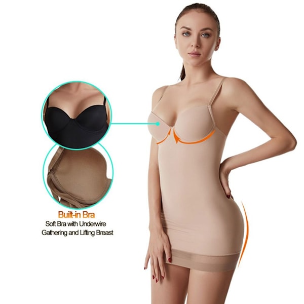 Bodysuit Shapewear Slankende Undertøj SORT M black M