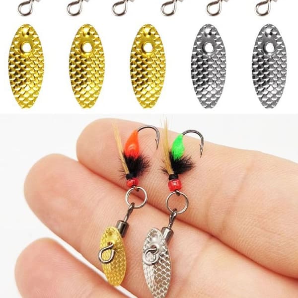 6st flugöringfiske lockar Ullmask 14STYLE B STIL B 14Style B