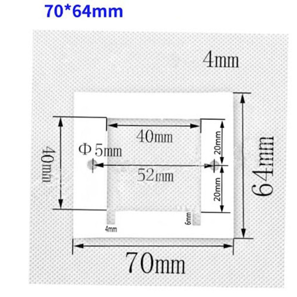 1/5 stk svampet varmeisolering Bomuldsvarme SORT 40MM Black 40mm