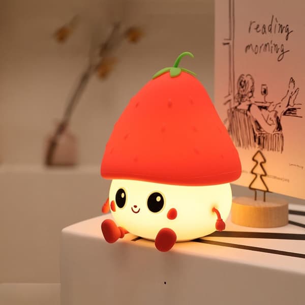 Night Light silikonilamppu PUNAINEN red