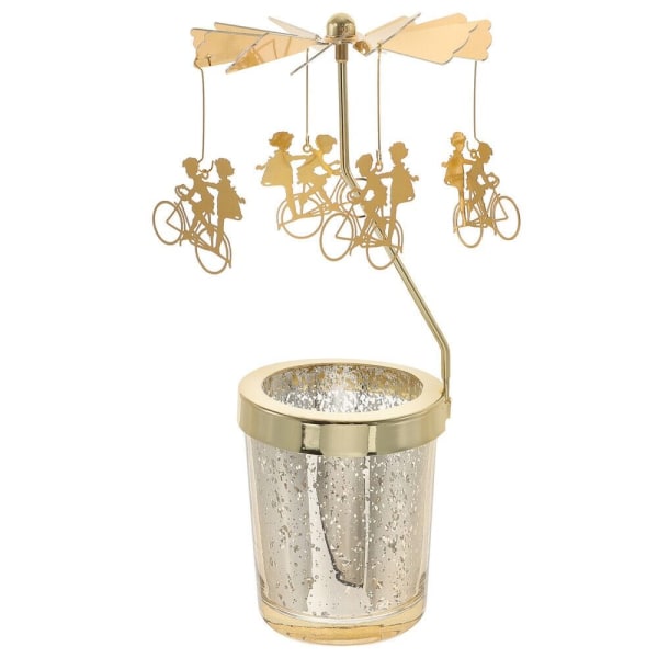 Fyrfadslysholder Roterende Spinning Lysestage CYKLER CYKLER Bicycles