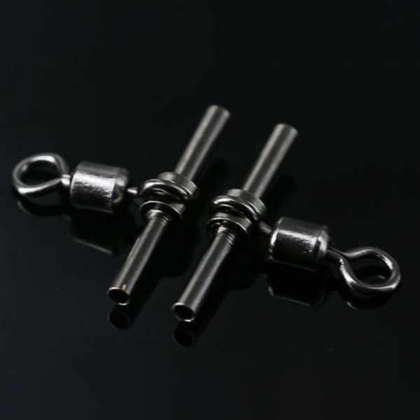 10 stk/sett Tube Fishing Swivels Hylser Rulleswivel 1-1,4MM 1-1.4mm