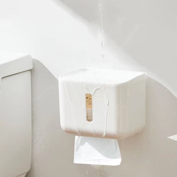 Toiletpapirholder Tissue Box HVID White