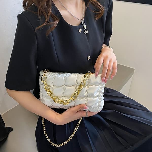 Puffy Handbag Skuldertaske SORT black