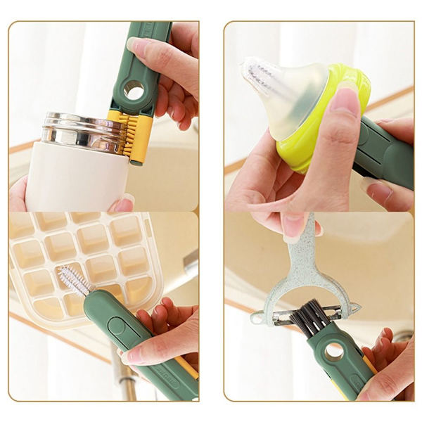 Flaskkopp Lock Brush Cleaner Tools BLÅ blue
