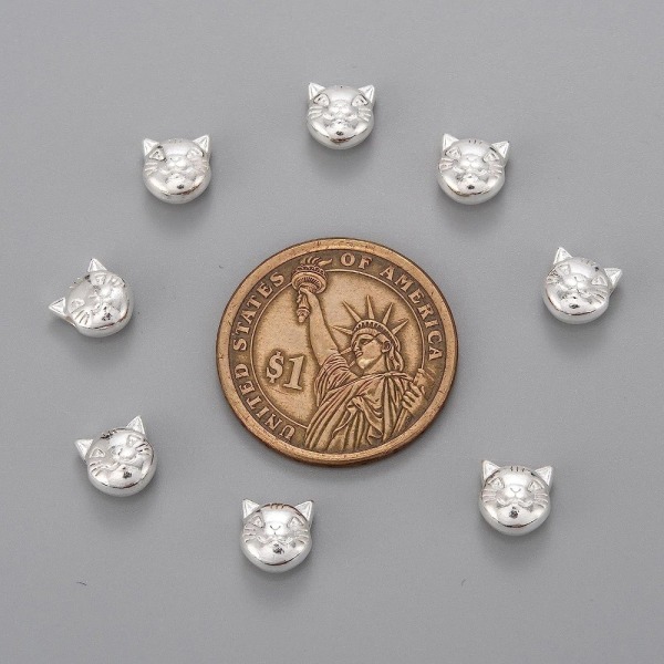 100st Cat Spacers Beads Lösa pärlor 100st