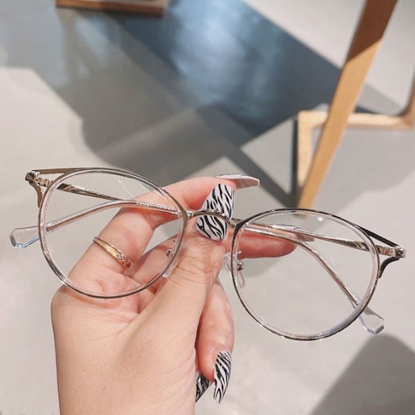 Anti-Blue Light Glasses Ylisuuret silmälasit LÄPINÄKYVÄT Transparent