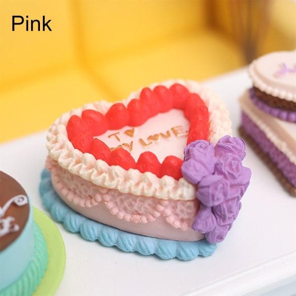 Miniatyyri kakkuleipä DIY jälkiruoka PINK Pink