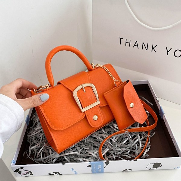 Crossbody Top Handle Laukut Single Olkalaukku ORANSSI orange
