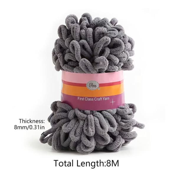 Chunky Garn Virkad Scarf Tråd D D D