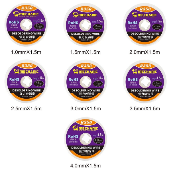 R350 1,0/1,5/2,0/2,5/3,0/3,5/4,0 mm Styrke avloddefletting 2.0mmX1.5m