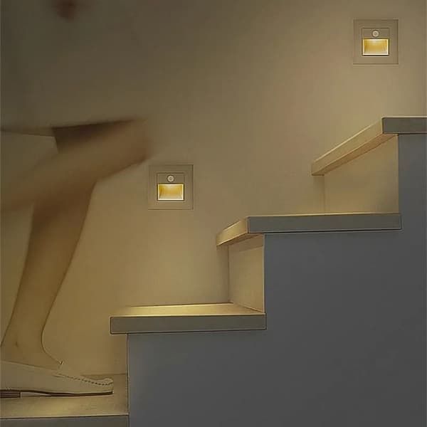 Kroppssensorlampe Trappelys GULL Gold