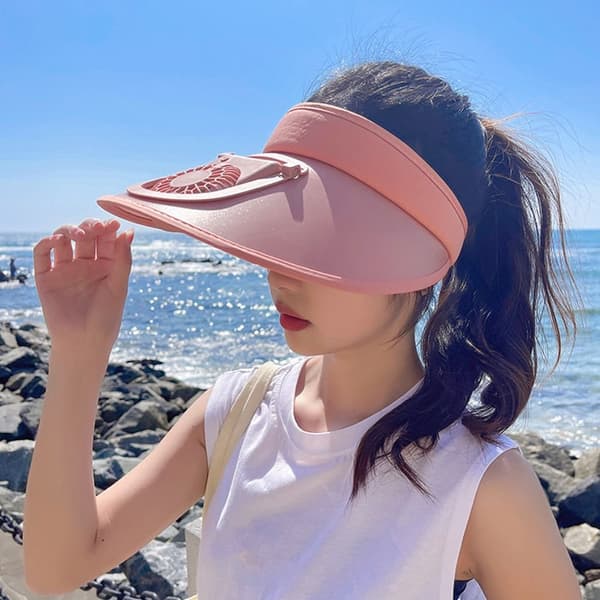 Fläkt Solhatt Cap BLÅ Blue