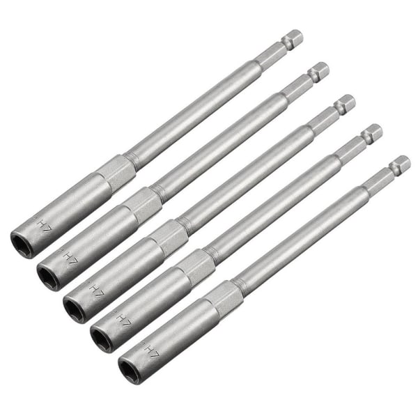 5 st Sexkantskaft Mutter Driver Bit Adapter Borr Bits