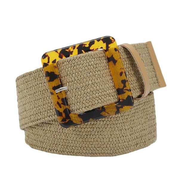 Dambälte Casual Sommarflätat midjebälte BEIGE beige