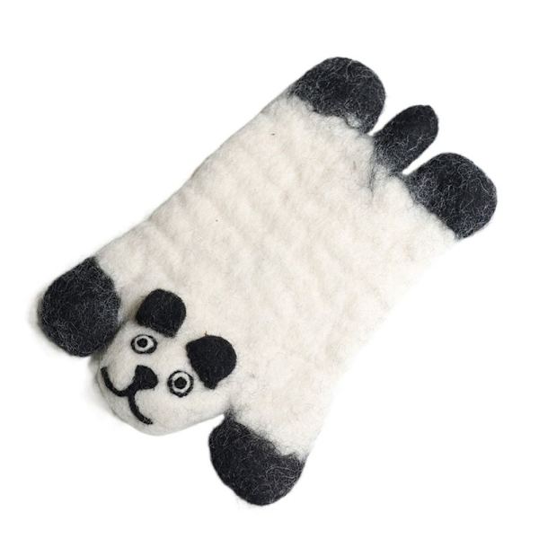 Håndlavet uldfiltunderlag til dyr Dækkeserviet PANDA PANDA Panda