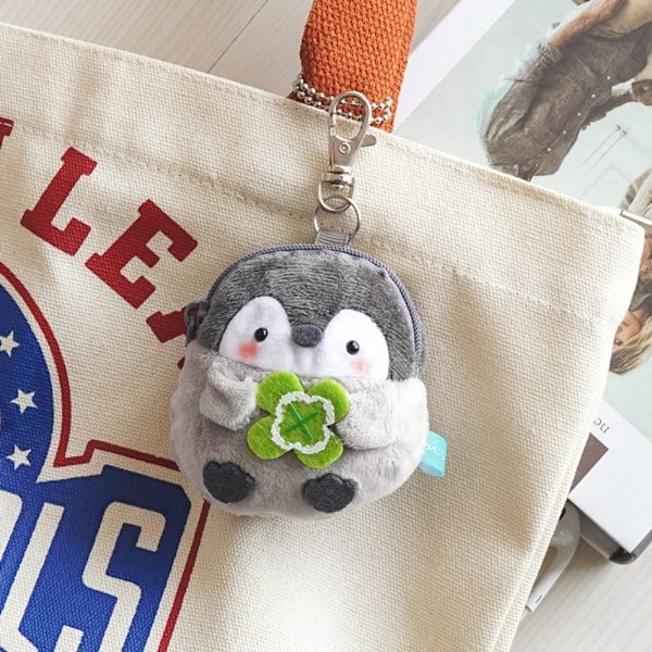 Tecknad Penguin Purse Keychain Pendant 3 3 3