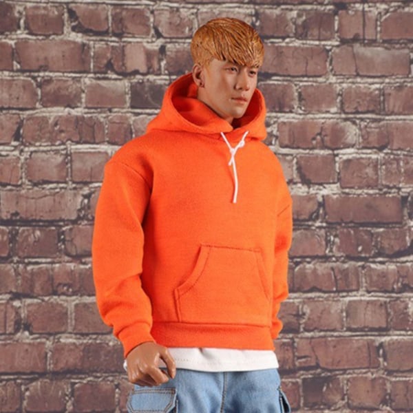 1/6 Miniature Tøj Soldat Casual Pullover ORANGE Orange