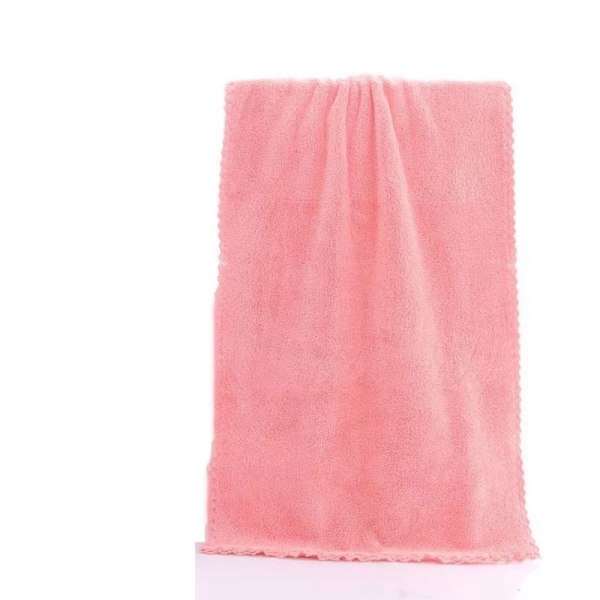 35*75cm Coral Velvet Håndkle Ansiktshåndkle ROSA pink