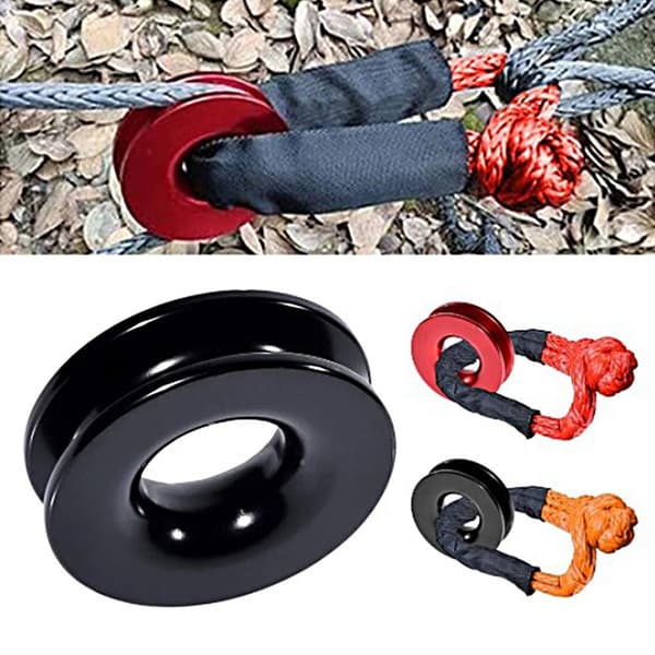 Recovery Ring Snatch Block Pulley SORT Black