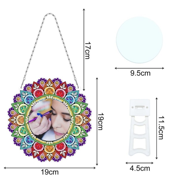 DIY diamantmalingsspeil Mandala Crystal 4 4 4