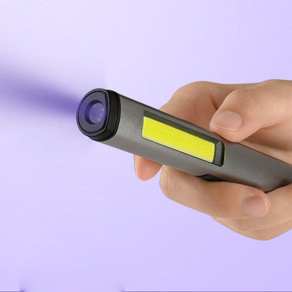 LED-taskulamppu USB lataustyövalo MUSTA Black