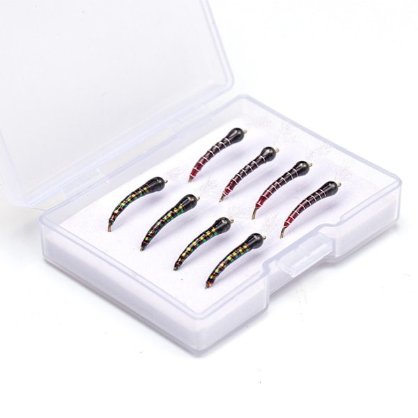 4/8stk Bionic Agn Fluefiske Lure SETT-8STK SETT-8STK SET-8Pcs